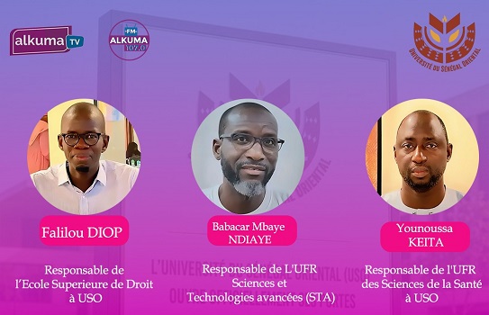 Vidéo&nbsp;: Découvrez le contenu pédagogique de trois UFR à l’USO avec les Prof Falilou Diop, Younoussa Keita et Babacar Mbaye Ndiaye 